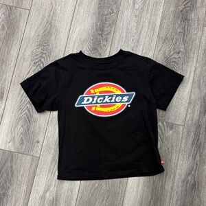 Dickies cropped Black Tee